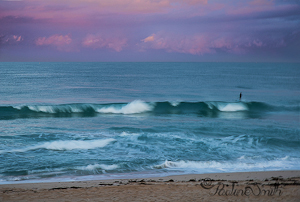 Lone Board Rider at Sunrise by Pauline Smith, Open Image of the Night, Apr 2014