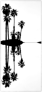 Reflective Palms by John Penney, Open Image of the Night, Aug 2015