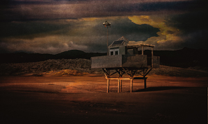 Life Guards Hut by Pauline Smith, Open Image of the Night, Jun 2016