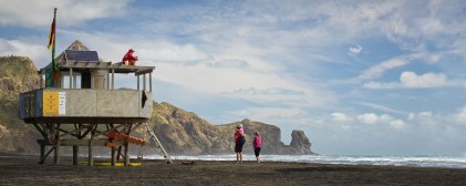 Watching over Bethells Beach by Bryan Lay Yee